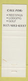Matchbook Cover - Zehnders of Frankenmuth MI