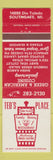 Matchbook Cover - Ted's Place Restaurant Greek Southgate MI