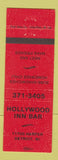 Matchbook Cover - Hollywood Inn Bar Detroit MI