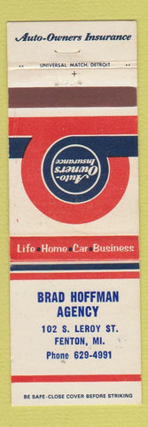Matchbook Cover - Brad Hoffman Insurance Fenton MI WEAR