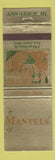 Matchbook Cover - Mantels Ann Arbor MI Restaurant