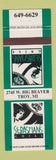 Matchbook Cover - Sebastian's Grill Troy MI