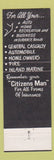 Matchbook Cover - Kauffold Hahn Insurance Sebewaing MI