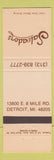 Matchbook Cover - Salvadors Restaurant Detroit MI
