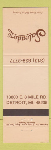 Matchbook Cover - Salvadors Restaurant Detroit MI