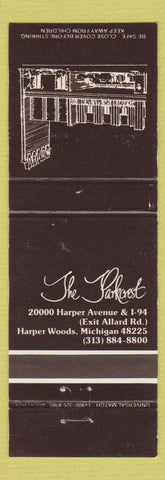 Matchbook Cover - The Parkcrest Harper Woods MI