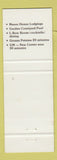 Matchbook Cover - The Parkcrest Harper Woods MI
