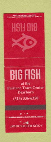 Matchbook Cover - Big Fish Dearborn MI