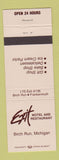Matchbook Cover - Exit Motel Restaurant Birch Run MI
