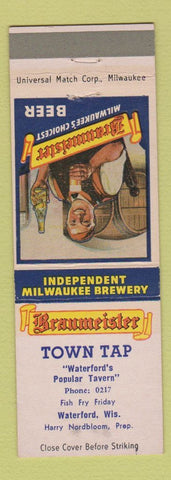 Matchbook Cover - Braumeister Beer Town Tap Waterford WI