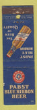 Matchbook Cover - Pabst Blue Ribbon Beer feature WEAR
