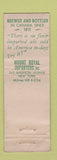 Matchbook Cover - Black Horse Ale Beer feature WORN