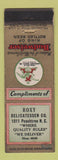 Matchbook Cover - Budweiser Beer Roxy Deli WEAR