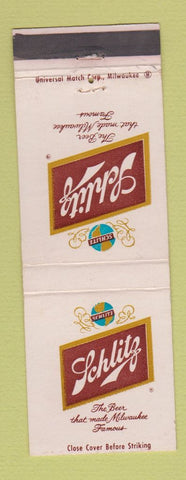 Matchbook Cover - Schlitz Beer Milwaukee WI WEAR