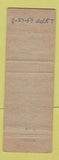 Matchbook Cover - Carling's Red Cap Ale ABC Movies Candy News Stand WEAR