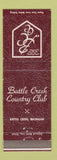Matchbook Cover - Battle Creek Country Club MI
