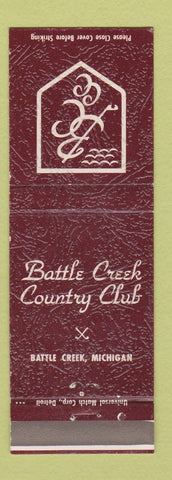 Matchbook Cover - Battle Creek Country Club MI