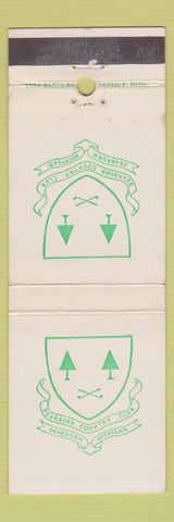 Matchbook Cover - Dearborn Country Club MI