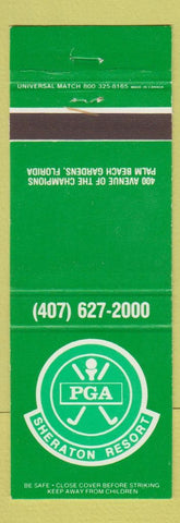 Matchbook Cover - PGA Sheraton Resort Golf Palm Beach Gardens FL