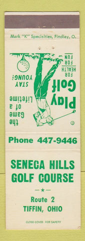 Matchbook Cover - Seneca Hills Golf Course Tiffin OH