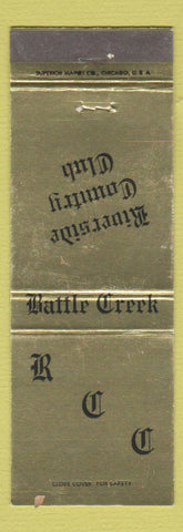 Matchbook Cover - Riverside Country Club Battle Creek MI