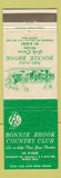 Matchbook Cover - Bonnie Brook Country Club Detroit MI