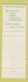 Matchbook Cover - Bonnie Brook Country Club Detroit MI