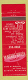 Matchbook Cover - McNichols Riviera Motel Detroit MI