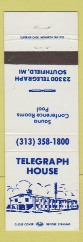 Matchbook Cover - Telegraph House Southfield MI