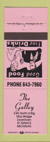 Matchbook Cover - The Galley St Ignace MI