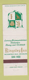 Matchbook Cover - Kingsley Inn Bloomfield Hills MI