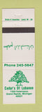 Matchbook Cover - Cedar's of Lebanon Grand Rapids MI