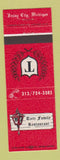 Matchbook Cover - Tietz Family Restaurant Imlay City MI