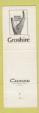 Matchbook Cover - Steve Petix Clothes Detroit Troy Birmingham MI