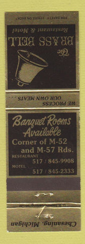 Matchbook Cover - The Brass Bell Restaurant Motel Chesaning MI