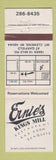 Matchbook Cover - Ernie's Kings Mill Restaurant Mount Clemens MI WEAR