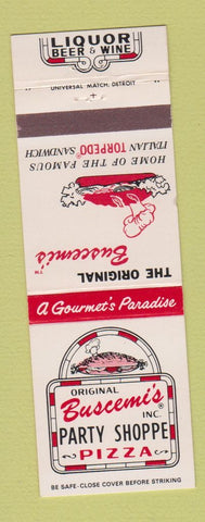 Matchbook Cover - Buscemi's Pizza Detroit? MI