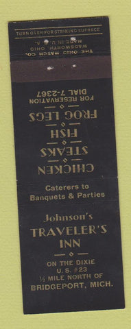 Matchbook Cover - Traveler's Inn Bridgeport MI