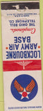 Matchbook Cover - Lockbourne Army Air Base Ohio Bell Telephone WEAR