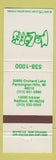 Matchbook Cover - Mr Loff's Farmington Hills MI Redford