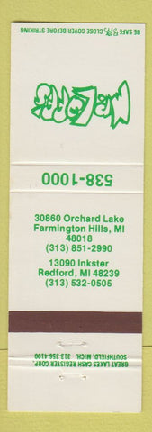Matchbook Cover - Mr Loff's Farmington Hills MI Redford