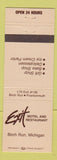 Matchbook Cover - Exit Motel Restaurant Birch Run MI