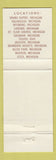 Matchbook Cover - Sveden House Smorgasbord Kalamazoo Saginaw Lansing MI