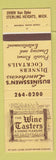 Matchbook Cover - Wine Tasters Restaurant Sterling Heights MI