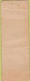 Matchbook Cover - United States Army Sgt William Bowes POOR