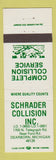 Matchbook Cover - Schrader Collision Inc Dearborn MI