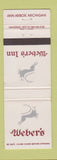 Matchbook Cover - Weber's Inn Ann Arbor MI