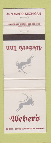 Matchbook Cover - Weber's Inn Ann Arbor MI