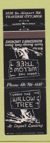 Matchbook Cover - Under the Willow Tree Traverse City MI
