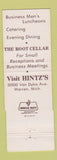 Matchbook Cover - Nortown Warren MI Hintz's
